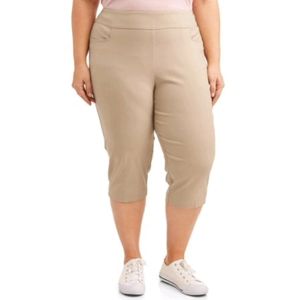 NWT Terra & Sky Tummy Control Stretch Capris Size 4X